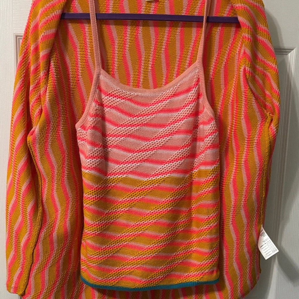 Maeve Multicolor Striped Cardigan - Picture 2 of 6